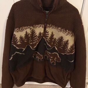 Old Navy Buffalo Western Quarter Zip Fleece - Men’s XL